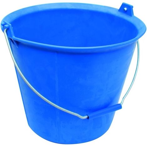 Seau PRO BLEU renforcé à ergots 13 litres anse Ø 6.3 mm - Taliaplast - 310134