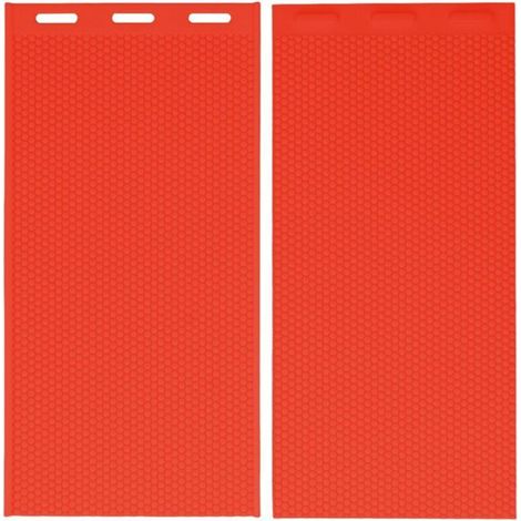 Stampo in silicone per cera d'api da 5,4 mm, pressa per fondotinta in cera d'api, forniture per apicoltura, 44 x 28 cm, rosso (1/5)