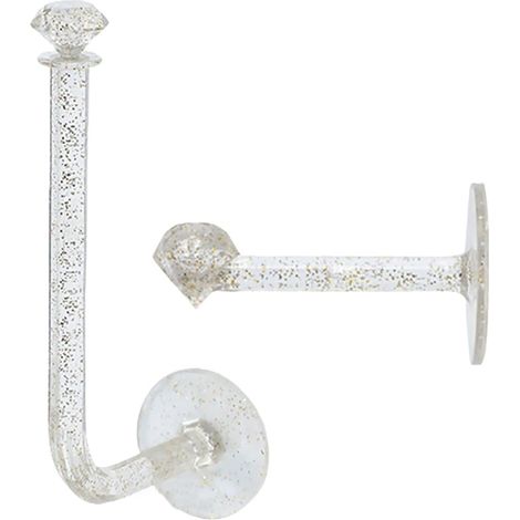 Crochets de rangement pour bijoux en plastique transparent (1/5)