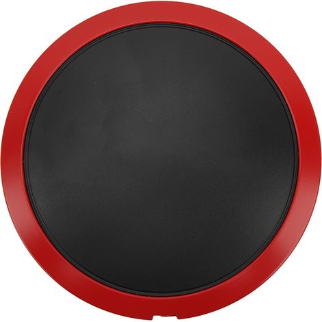 Moyeu central de roue avec garniture chromée 68078419AC, résistant à la chaleur, remplacement pour FIAT 500, cercle rouge lettrage rouge (1/5)