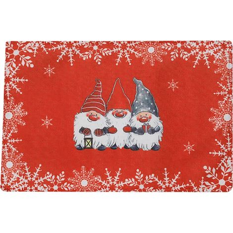 Placemat - Forest Theme - Non-Woven Fabric - Christmas Table Decoration - 44 X 29 Cm - 1 Piece