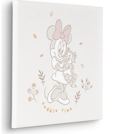Komar Canvasbild Disney Minnie Mouse Cuddle Time - 40 x 40 cm - Bild auf Keilrahmen - für Kinderzimmer (1/2)