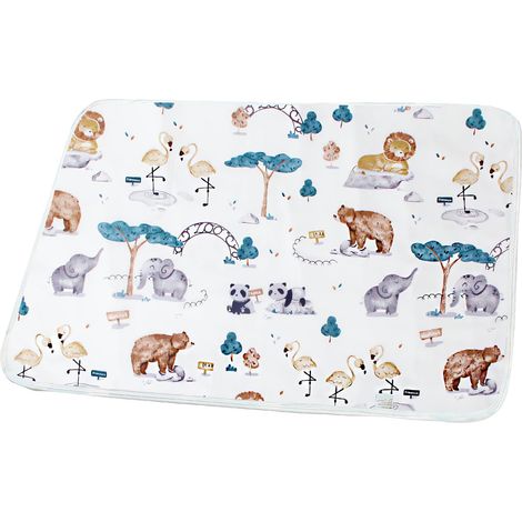 1pc Tapis à langer, lavable et réutilisable, imperméable et respirant, Tapis de change bébé, matelas à langer pour bébé, ultra absorbant et étanche, Protège-lit pour incontinence 50x70cm (1/5)