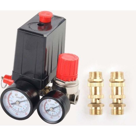Air Pump Switch Assembly Compressor 4 Hole Push Pull Valve 90 120 PSI (1/3)