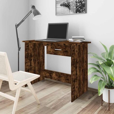 Schreibtisch Räuchereiche 100x50x76 cm Holzwerkstoff