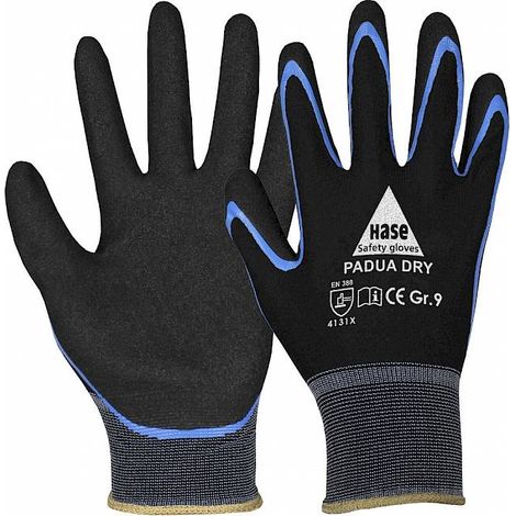 Hase PADUA DRY, Montagehandschuh aus Nylon/Nitril/Nitrilschaum, Größe 6 10 Stk