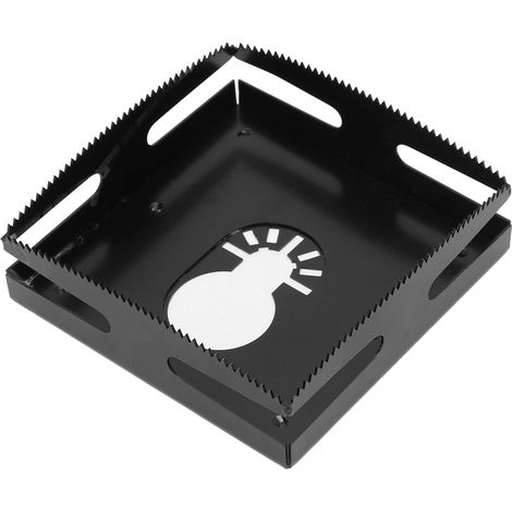 Lot carré noir pour découpe de trous carrés dans le bois, lame de scie à rainurer pour murs, outil de coupe de forme carrée (1/5)
