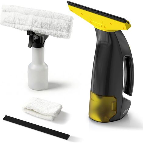 Nettoyeur de vitres sans fil, kit de nettoyage de vitres avec une autonomie de 45 min, lave-vitres électrique avec raclettes de 28 cm et réservoir de 200 ml, convient pour les fenêtres, les carrelages (1/5)