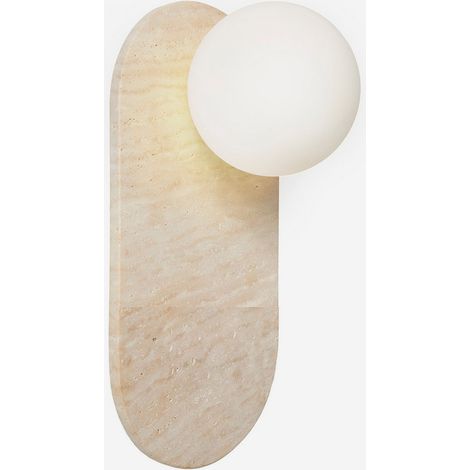 Wandleuchte aus Travertin und Glas Tor All (1/5)