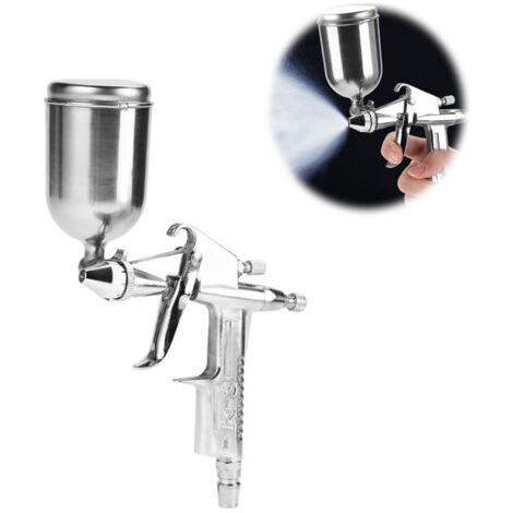 Kit pistolet à peinture haute pression professionnel, pistolet à peinture pneumatique à alimentation par gravité, buse de 125 ml et 0,5 mm (1/5)