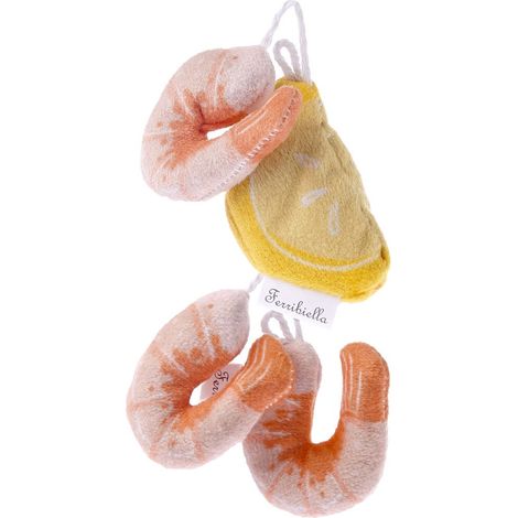 Stoffspielzeug gefüllt mit Matatabi für Katzen Modell Shrimps Set 3 Stück (1/5)
