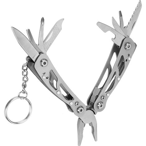 Pince Multifonction Pliable - Outil de Poche Idéal pour Camping Randonnée et Réparation Maison -KZQ (1/5)