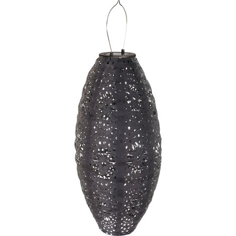 Foxdale - Lanterna LED solare ricaricabile grigia ø20x40 cm