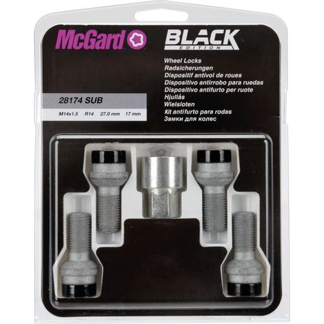 Bulloni sferici, kit 4 pz - Black Edition - E090