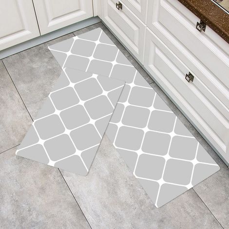 Tapis de cuisine en PVC imperméable, résistant à l'huile et antidérapant -