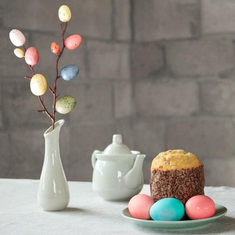 Décorations d'arbre de Pâques en forme d'œufs, ornements colorés en forme d'œufs de Pâques, branches en forme d'œufs de Pâques, pics à fleurs pour vases et pots de fleurs de jardin (1/3)
