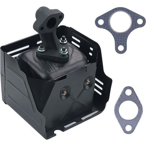 Échappement pour Honda GX390 GX340 13HP 11HP Moteur, Silencieux Echappement avec Tuyau et Joint Pièces de Rechange Moteur 4 Temps Soupape Echappement Accessoires (1/5)