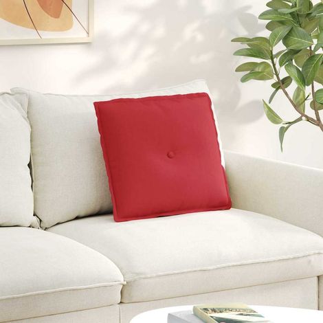 Rückenkissen Rot 50 x 19 x 45 cm Stoff