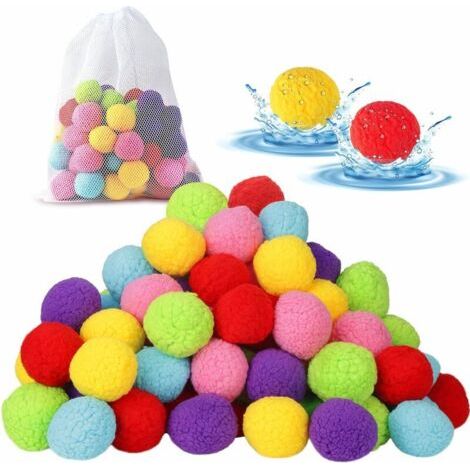 Alovez - Jeux d'eau bou absorbant l'eau piscine extérieure jouet de plage eau réutilisab 20 pcs (1/5)