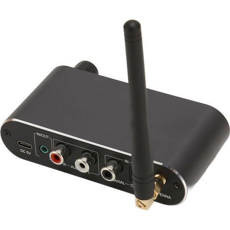 Émetteur-récepteur audio Bluetooth 5.1 multifonctionnel, adaptateur audio HiFi fibre optique/coaxial pour TV, ordinateur et chaîne hi-fi.