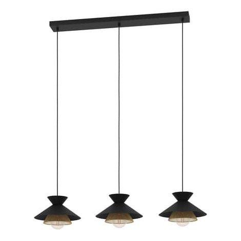 [GEBRAUCHT] Eglo Hängeleuchte Grizedale Hängelampe Pendelleuchte Lampe Leuchte 3 Fl. Schw825 B-Ware