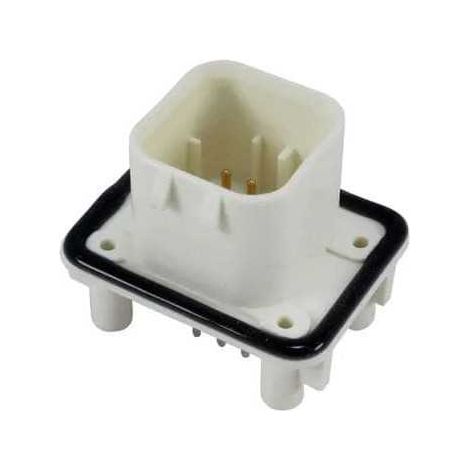 Connettore AmpSeal femmina 8 vie bianco da circuito stampato con pin dorato