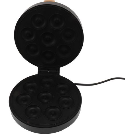 Kleiner Donut-Maker aus Metall, 8 Mulden, elektrische Donutpresse mit Antihaftbeschichtung, 1400 Watt, 220-V-EU-Stecker (1/5)