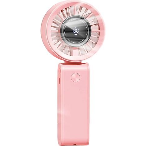 Ventilateur de voyage portable, 5 vitesses, pliable à 180°, petit ventilateur personnel à piles,indispensable pour l'été à la plage (1/5)