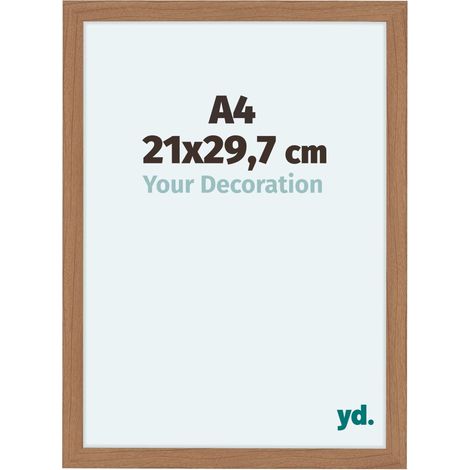 Cadre Photo 21x29.7cm A4 Noyer clair MDF Como. (1/5)