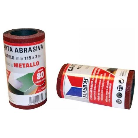 Rotolo carta abrasiva per metallo grana 180