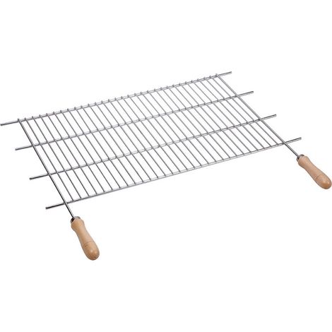 Barbecue En Zinc. Manches En Bois Sauvique 70x40cm (1/3)