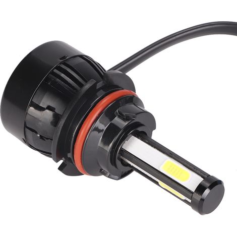 Lot de 2 ampoules LED G20 9007 80W blanc brillant avec alimentation intégrée pour phares de voiture (4 côtés) (1/5)