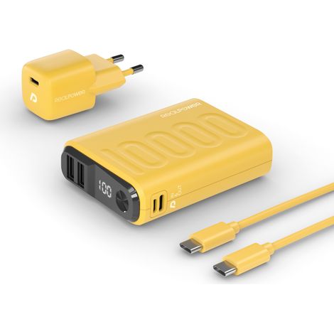 realpower PB-10000 batería externa amarilla 10000 mAh (1/5)