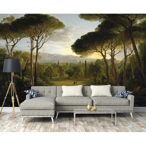 Fototapete Wald Natur Bäume, für Wohnzimmer und Schlafzimmer, 150 x 105 cm – Komplettset inkl. Kleister & Anleitung (1/5)