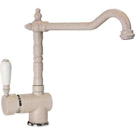 Miscelatore Plados monocomando MIXOLD "Old Fashion" con canna girevole e leva laterale - Avena