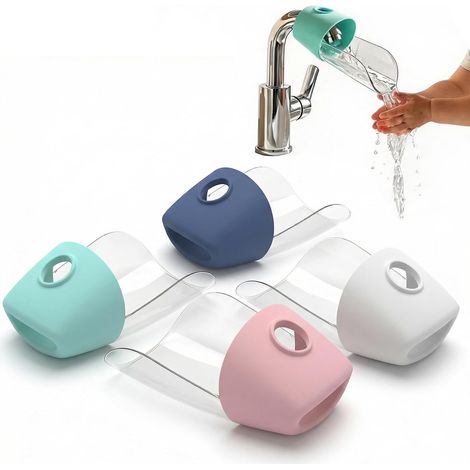 Extension de robinet – Lot de 4 prolongateurs pour lavabo, idéal pour le lavage des mains des tout-petits et des enfants 13.67.17.4cm (1/5)