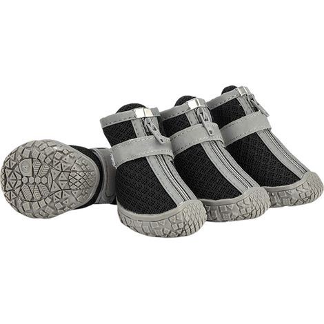 4 chaussures pour chien, imperméables, antidérapantes, résistantes à l'usure, respirantes, anti-salissures, pour extérieur et toutes saisons (1/5)