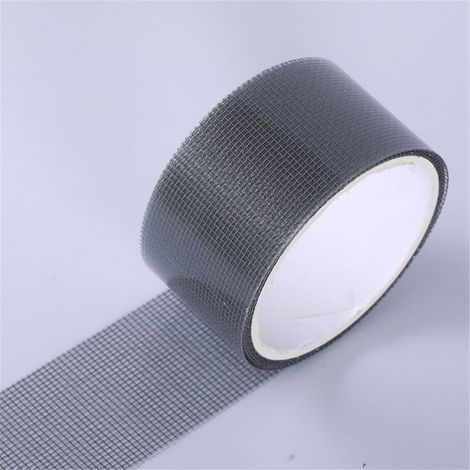 Kit de réparation de moustiquaire 3 couches : ruban adhésif imperméable, pour fenêtres et portes moustiquaires, recouvre instantanément les trous et les déchirures. (1/5)