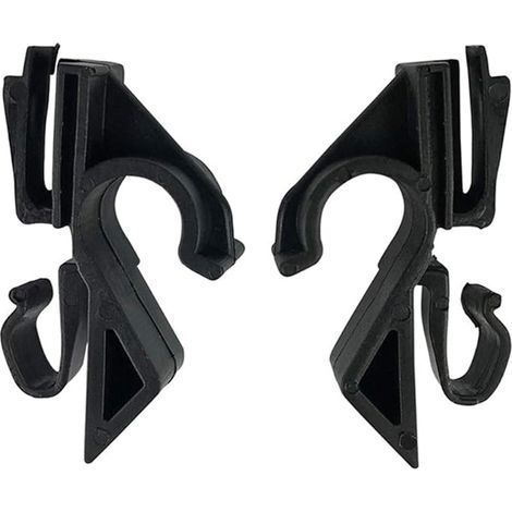 Par de clips negros para la bandeja trasera del vehículo, fácil instalación, accesorios duraderos para la parte trasera del coche, repuesto de plástico de ajuste directo para Fiat Grande Punto. (1/5)