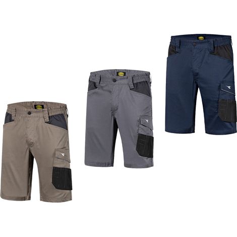Pantaloni corti da lavoro Diadora Bermuda Poly 2.0 - L - Blu (1/5)