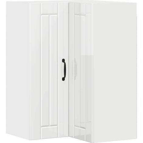 Maison Exclusive - Armario Esquinero de Pared LUCCA Brillante 57