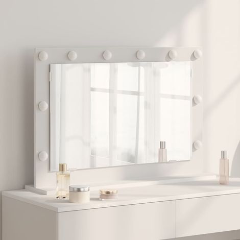 Miroir de vanité avec des lumières à LED-Miroir de maquillage avec LED Blanc 80 x 15 x 18 cm 844695 (1/5)