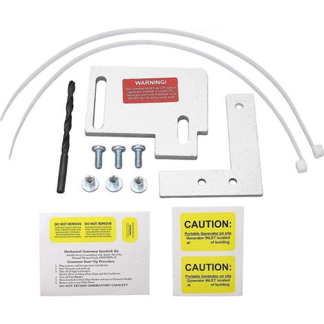 Kit de verrouillage de générateur avec espacement de 1-1/2 po, verrouillage de commande de générateur pour générateur horizontal Cutler Hamme (1/4)