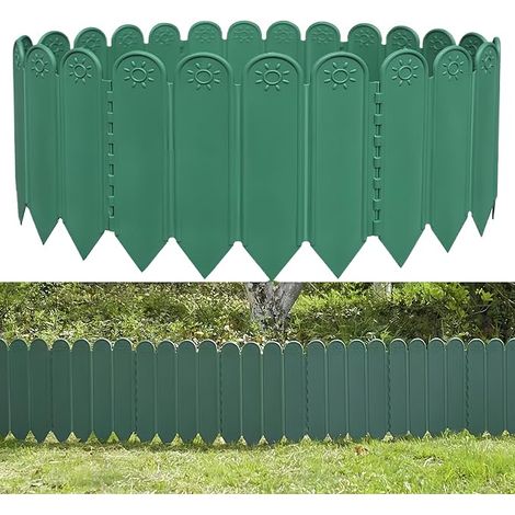 Bordure de jardin plastique 2 m, bordure de jardin, bordure de terrasse, clôture de jardin pelouse, aménagement paysager, allée de patio, parterre de fleurs (1/5)