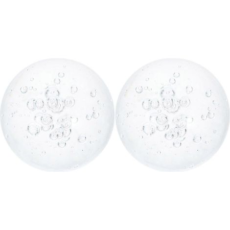 Deux boules de fontaine en cristal, boules décoratives en verre feng shui, adaptées aux fontaines d'intérieur. (1/5)