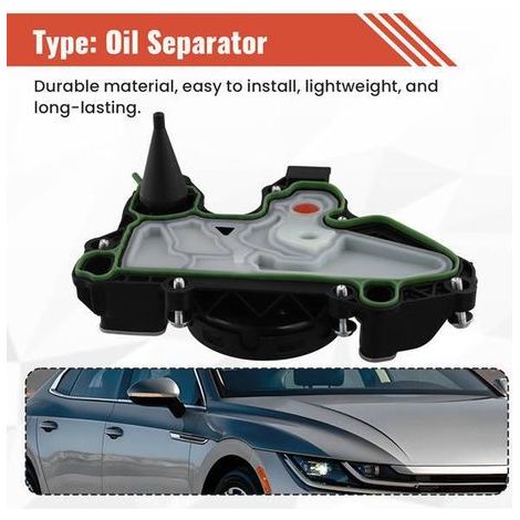 1 color: see photo. Material: plastic 06K103495T. PCV valve plate for automotive oil-gas separator. (1/5)