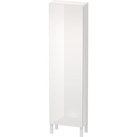 Armoire L-CUBE 500x243x1760mm ouverture gauche blanc brillant lack
