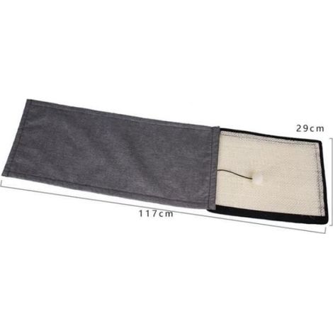 Tapis A Griffes - Sisal Naturel 117x29 cm - Protection Canapé Chat - 1 Pièce (1/4)