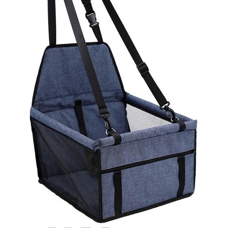 Siège Auto pour Chien Respirant et Réglable, Panier de Transport pour Animaux, Installation Facile, Coussin de Voiture pour Petit Chien (1/5)