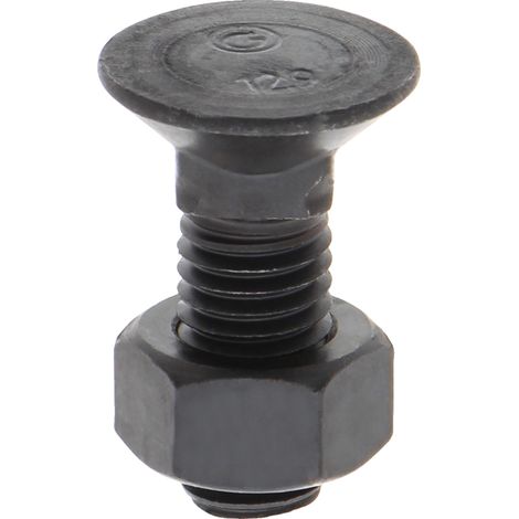 Bullone per aratro M12, filettatura classe 8.8 DIN 608, testa quadrata, codice 3200845